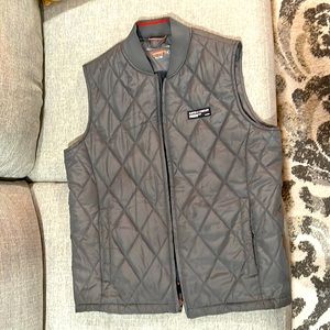 brand NWOT grey quilted vest